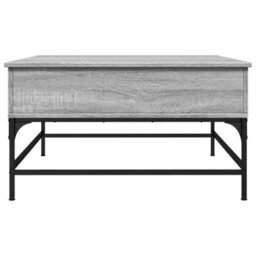 Berkfield Coffee Table Grey Sonoma 80X80X45 Cm Engineered Wood And Metal - thumbnail 6