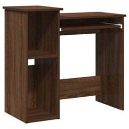Walplus Desk With Shelves Brown Oak 84X40X78 Cm Engineered Wood - thumbnail 2