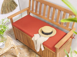 Beliani Bench Seat Pad Cushion Sovana 45 X 110 Cm Dark Red - thumbnail 2