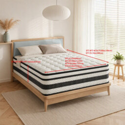 Matteo Single Mattress 3Ft, Orthopaedic Hybrid 7-Zone Pocket Sprung, Cooling Gel Memory Foam, Medium Firm, 27Cm Deep - thumbnail 2