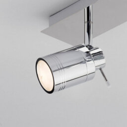 Litecraft Hugo Chrome 4 Light Ceiling Spotlight Bar - thumbnail 5