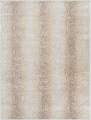 Livabliss Roma-Animal Skin Pattern Tan Grey Ivory Living Dining Bedroom Rug 120 X 170 Cm Easy Care, Non Shedding - image 1