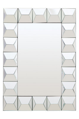 Orsina Taranto Wall Mirror, Clear, Silver, Synthetic, Glass - image 1