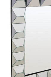 Orsina Taranto Wall Mirror, Clear, Silver, Synthetic, Glass - thumbnail 5