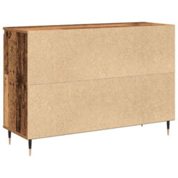 Berkfield Sideboard With Doors & Drawers Old Wood 101,5X35X70 Cm - thumbnail 8