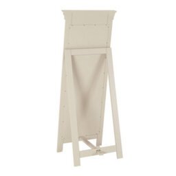 The Furniture Market Wilmslow Dove Grey Painted Cheval Full Length Dressing Mirror H 1485mm X W 600mm X D 60mm - thumbnail 7