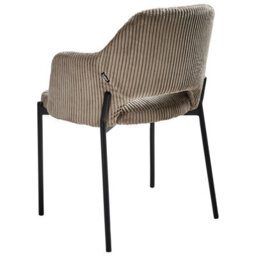 Beliani Set Of 2 Dining Chairs Raton Corduroy Taupe - thumbnail 7