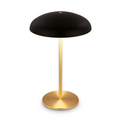 Briloner Rechargeable Led Table Lamp Night Light Bedside Bar Cordless Dimmable Black Gold - image 1