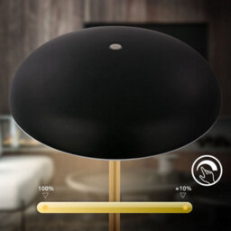 Briloner Rechargeable Led Table Lamp Night Light Bedside Bar Cordless Dimmable Black Gold - thumbnail 6