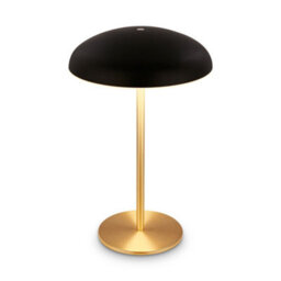 Briloner Rechargeable Led Table Lamp Night Light Bedside Bar Cordless Dimmable Black Gold