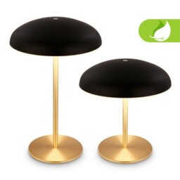 Briloner Rechargeable Led Table Lamp Night Light Bedside Bar Cordless Dimmable Black Gold - thumbnail 2