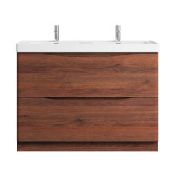 Plum&clay Eden Redwood Floorstanding Vanity Unit With Resin Basin (W)1200mm - thumbnail 2