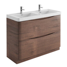 Plum&clay Eden Redwood Floorstanding Vanity Unit With Resin Basin (W)1200mm