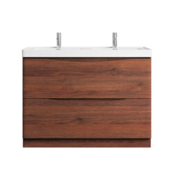 Plum&clay Eden Redwood Floorstanding Vanity Unit With Resin Basin (W)1200mm - thumbnail 5