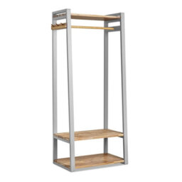 Statement Furniture Florence Dove Grey Open Wardrobe With Shelves - thumbnail 9