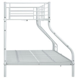 Berkfield Bunk Bed Frame White Metal 140X200 Cm/90X200 Cm - thumbnail 4