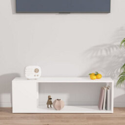 Berkfield Classic Tv Cabinet White 100X24X32 Cm Engineered Wood - thumbnail 5