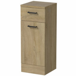 Affine Bathroom Laundry Unit Cabinet 300mm Oak Effect Soft Close Drawer Door Furniture - thumbnail 4