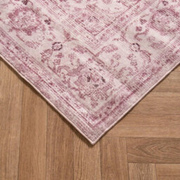 OHS Washable Rug Vintage Living Room Bedroom Carpet Mat, Blush - 160 X 230Cm - thumbnail 6
