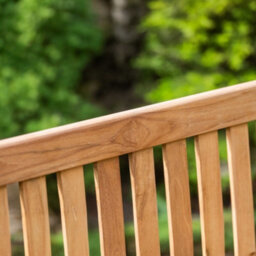 Garden Market Place The Garden Marketplace Solid Teak 2 Seater Garden Bench, Heavy Duty Hardwood Outdoor Seating - thumbnail 5