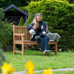 Garden Market Place The Garden Marketplace Solid Teak 2 Seater Garden Bench, Heavy Duty Hardwood Outdoor Seating - thumbnail 6