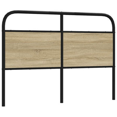 Berkfield Headboard Sonoma Oak 120 Cm Steel And Engineered Wood - image 1