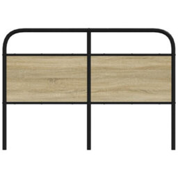 Berkfield Headboard Sonoma Oak 120 Cm Steel And Engineered Wood - thumbnail 3