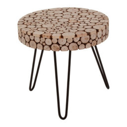 Orsina Design Round Side Table, Stable And Durable Table With Hairpin Legs, Easy To Maintain Cocktail Round Table - thumbnail 2