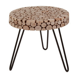 Orsina Design Round Side Table, Stable And Durable Table With Hairpin Legs, Easy To Maintain Cocktail Round Table - thumbnail 3