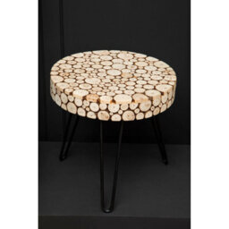 Orsina Design Round Side Table, Stable And Durable Table With Hairpin Legs, Easy To Maintain Cocktail Round Table - thumbnail 4