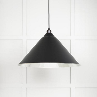 From the Anvil Smooth Nickel Hockley Pendant In Elan Black - image 1
