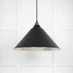 From the Anvil Smooth Nickel Hockley Pendant In Elan Black - thumbnail 3