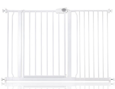 Bettacare Easy Fit Pressure Dog Gate, 126.7Cm - 134.7Cm, White, Pressure Fit Pet Gate For Dog And Puppy, Pet And Dog Barrier - image 1