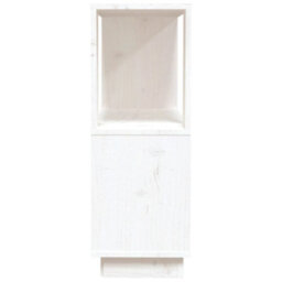 Berkfield Book Cabinet/room Divider White 80X25X70 Cm Solid Wood Pine - thumbnail 6