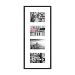 Nielsen Gallery Picture Frame 25X60Cm With Mount For 4 Pictures 4X6 - Black - thumbnail 1