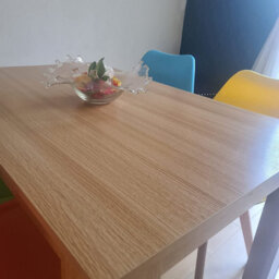 Dining Table With 4 Chairs, Dining Table Room Set 4, Wooden Oak Effect Table Mix Coulur Chairs, Kosy Koala - thumbnail 6