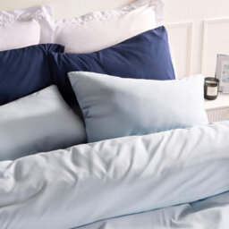 Ohs 2 Pack Soft Microfibre Wrinkle Resistant Housewife Pillowcases - Light Blue - thumbnail 3
