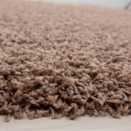 Uetian Mocha Large Shaggy Modern Rug Soft Texture Rug 5Cm Pile Thickness Mocha (160X230) - thumbnail 4