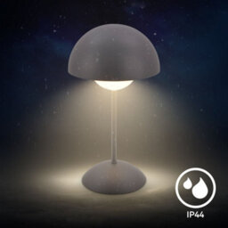 Briloner Anthracite Rechargeable Led Table Lamp Desk Night Light Dimmable Cordless Touch - thumbnail 6
