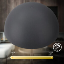 Briloner Anthracite Rechargeable Led Table Lamp Desk Night Light Dimmable Cordless Touch - thumbnail 4