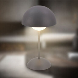 Briloner Anthracite Rechargeable Led Table Lamp Desk Night Light Dimmable Cordless Touch - thumbnail 2
