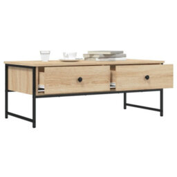 Berkfield Coffee Table Sonoma Oak 101X49X39.5 Cm Engineered Wood - thumbnail 4