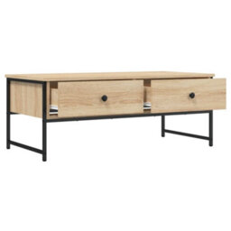 Berkfield Coffee Table Sonoma Oak 101X49X39.5 Cm Engineered Wood - thumbnail 5