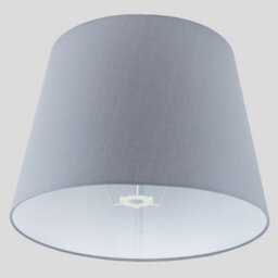 Valuelights Aspen Modern Tapered Table Floor Lamp Light Shade With Grey Fabric Finish (D)45.5Cm - thumbnail 2