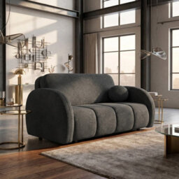 Viva Comfy Iii Upholstered Sofa Bed With Bedding Storage For Living Room Chipboard Metal Legs 152X103X85Cm Graphite - thumbnail 2