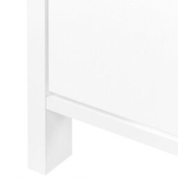Wyld and Coco Nordichome Shoe Storage Cabinet White Mdf, 4 Compartments, W80 X D20 X H90Cm - thumbnail 8
