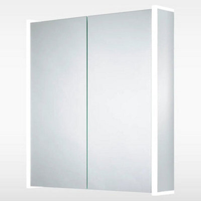 Sensio Ainsley 700X664mm Double Door Led Mirror Cabinet With Bluetooth & Demister - Cool White, Wall-Mounted, Se30794C0 - image 1