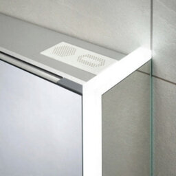 Sensio Ainsley 700X664mm Double Door Led Mirror Cabinet With Bluetooth & Demister - Cool White, Wall-Mounted, Se30794C0 - thumbnail 3