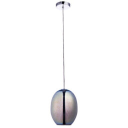Anson Lighting Elk Pendant Light Finished In Chrome Holographic Glass And Chrome Plate - thumbnail 3
