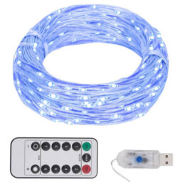 Berkfield Led String With 300 Leds Blue 30 M - thumbnail 1